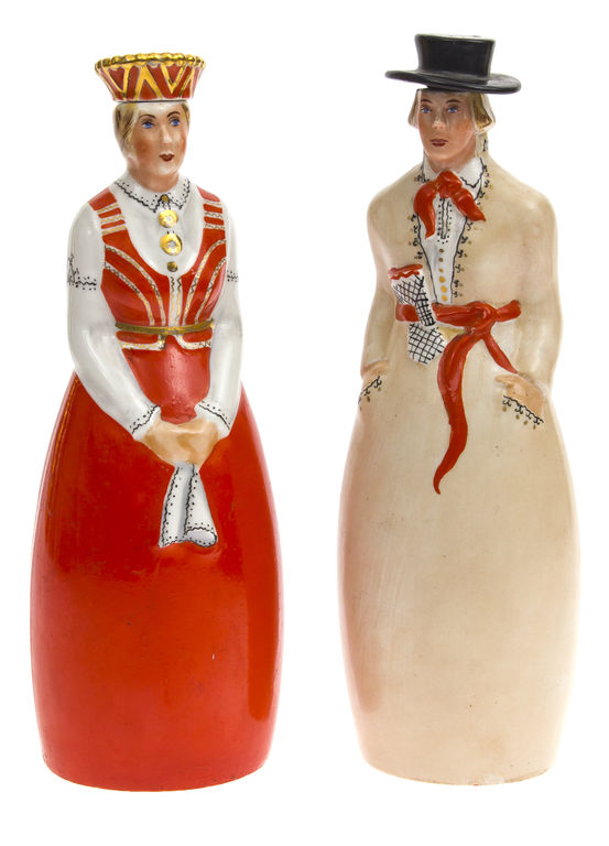 Jessen Riga Porcelain liqueur decanters (2 pcs.) 