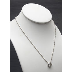 White gold necklace with 1.25 ct brilliant