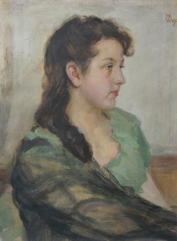 Портрет аристократа Анастасии Витковской, родившейся в Риге, в возрасте 16 лет