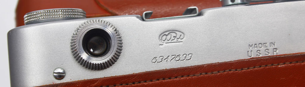 Camera in original leather case