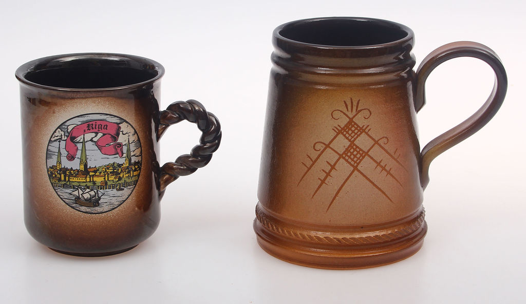 Ceramic beerr cups 2 pcs.