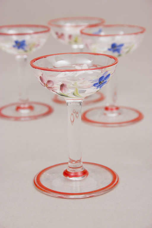 Glass liqueur glasses (4 pcs)