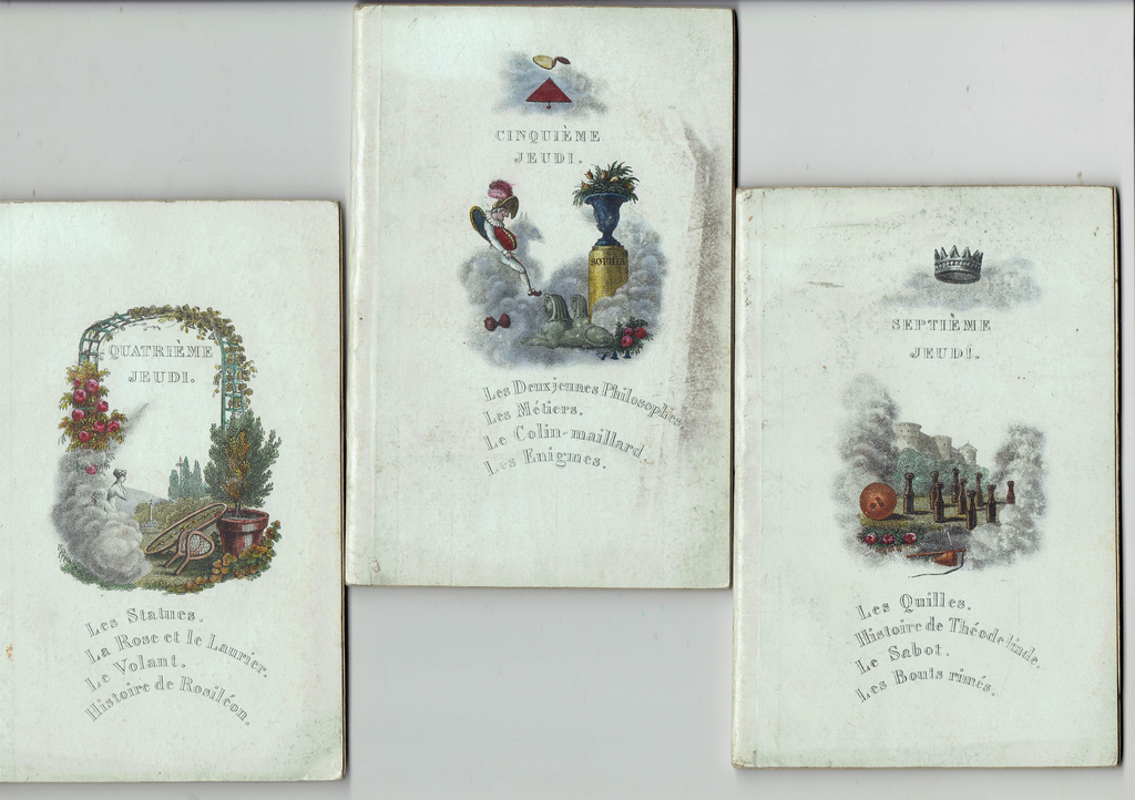 Books in French with engravings (3 pcs.)