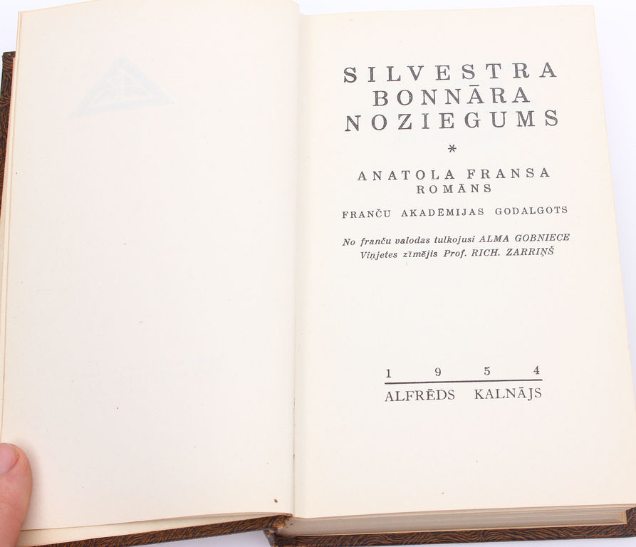 Anatols Frans,Silvestra Bonnāra noziegums(novel)
