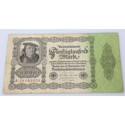 Reiha banknote  50 000 markas