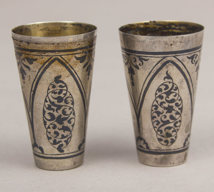 Two silver cups 