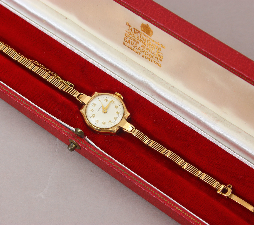 Gold watch Garrard in the original box