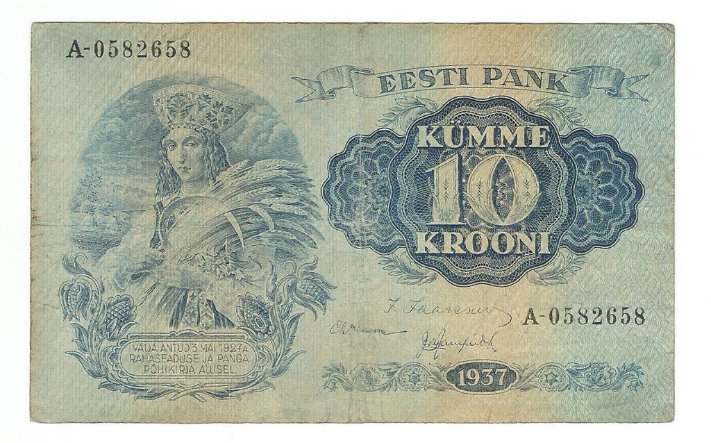10 kronas 1937
