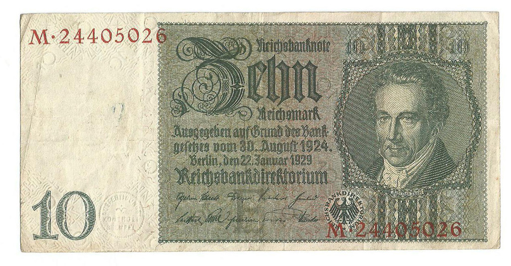 10 рейхсмарок 1924