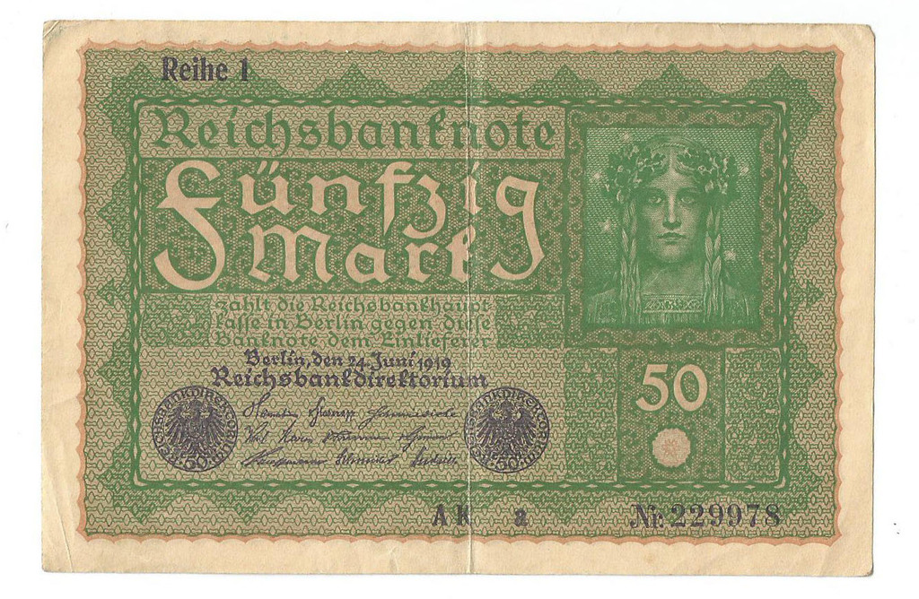 50 reiha markas 1919