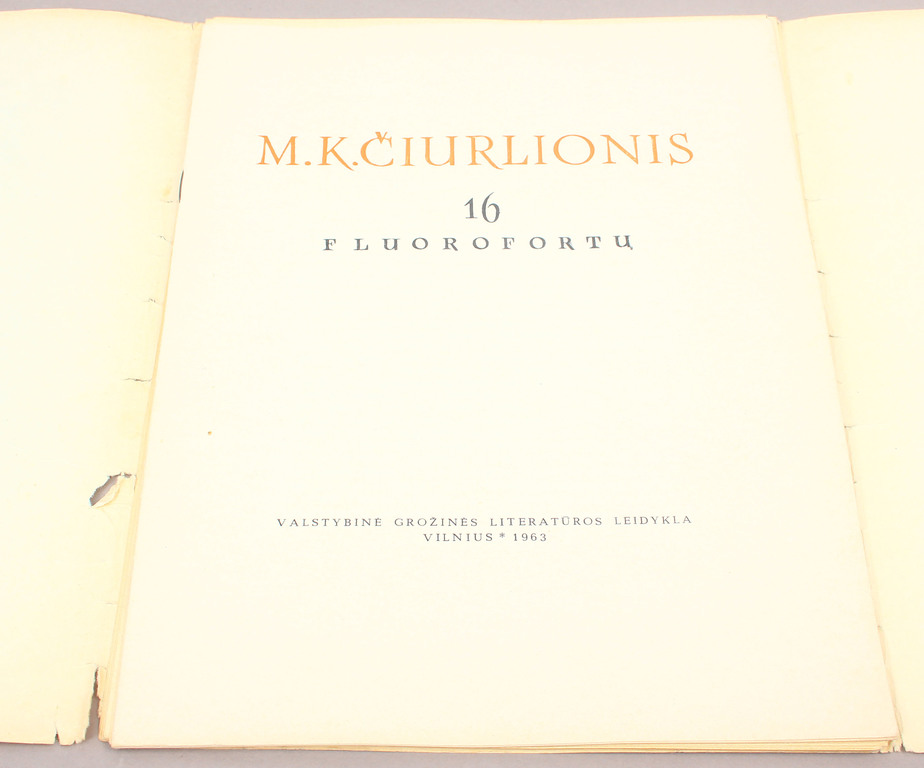 M.K.Čiurlionis, Альбом репродукций