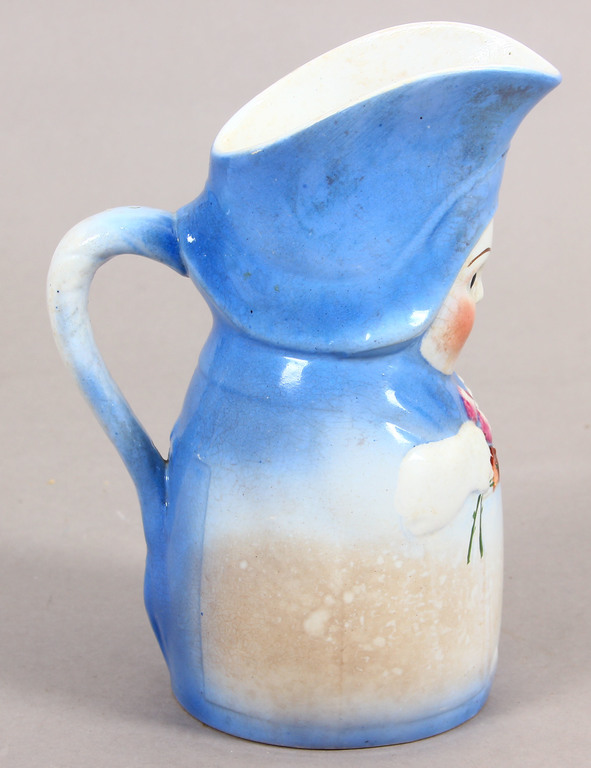 Faience milk pitcher