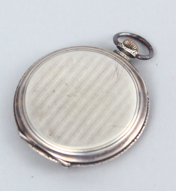 Серебряные карманные часы H Moser & C