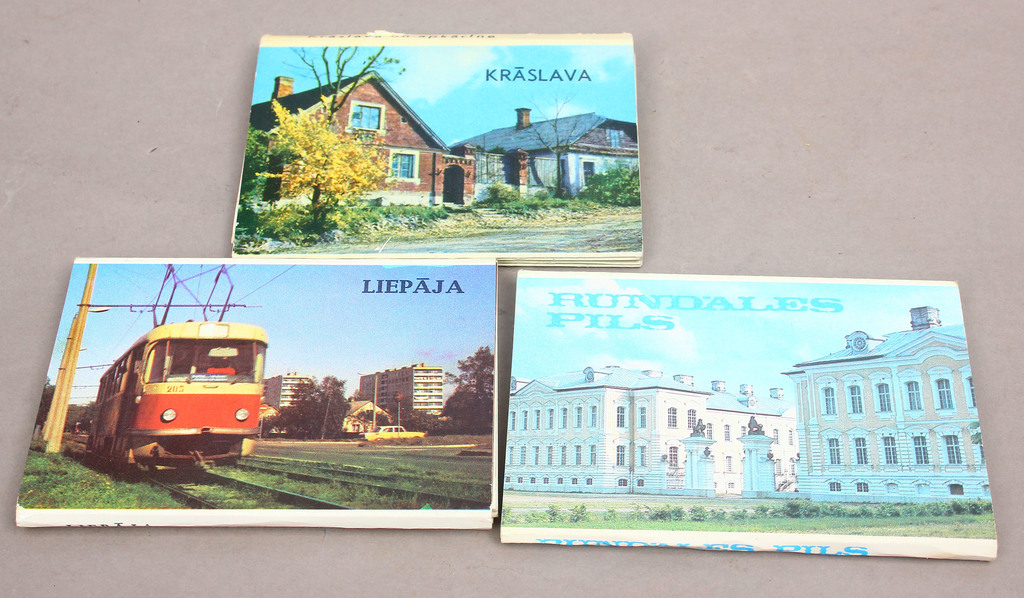 3 brochures - Liepāja, Krāslava, Rundāles pils