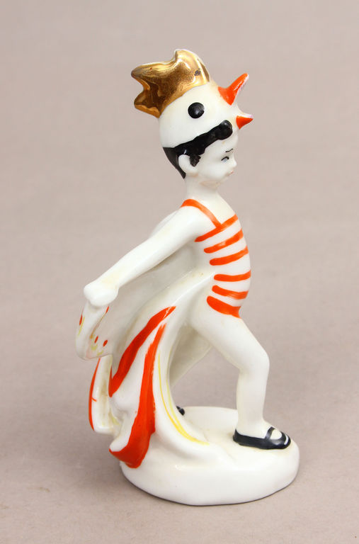 Porcelain figurine 'Guy in a rooster costume'