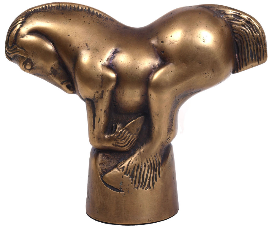 Horse figure of bronze