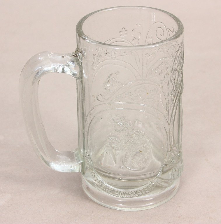 Glass beer cup 