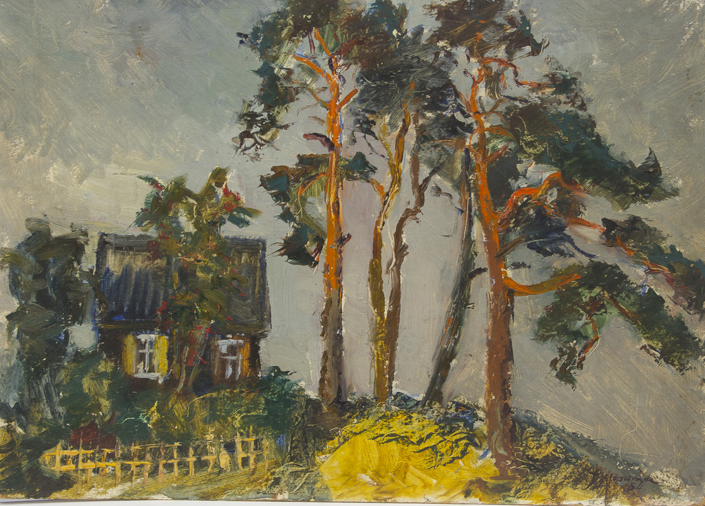 Landscape with pines