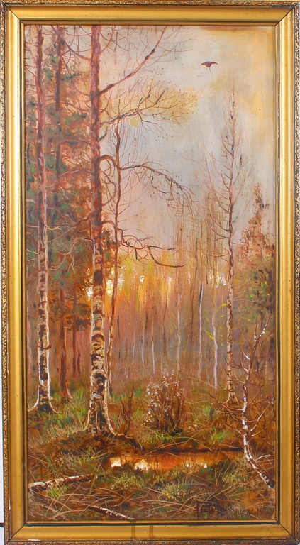 Копия после графа Муравьева - Лесной пейзаж
