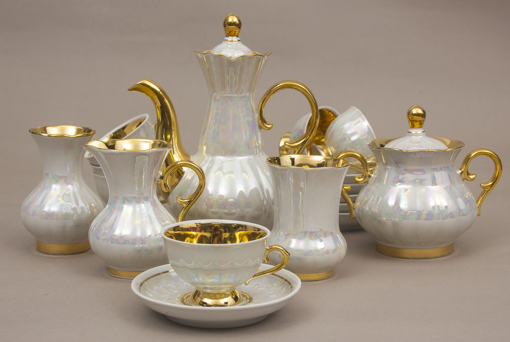 Porcelain tea / coffee set for 6 persons