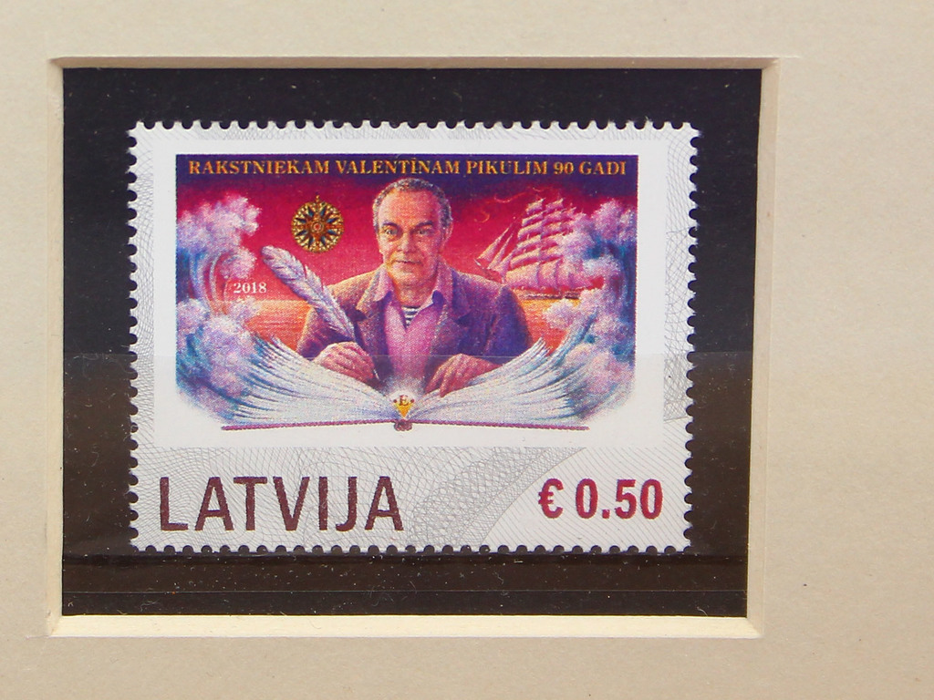 Valentīnam Pikulim 90 (with postmark)