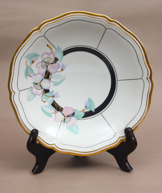 Hand painted porcelain plate