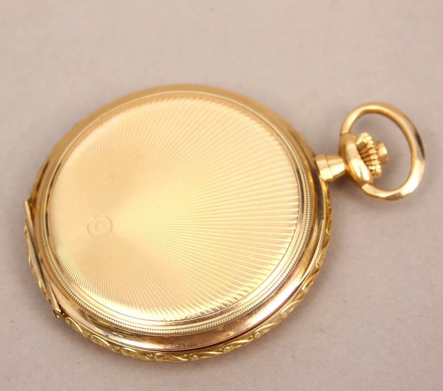 Gold pocket watch 