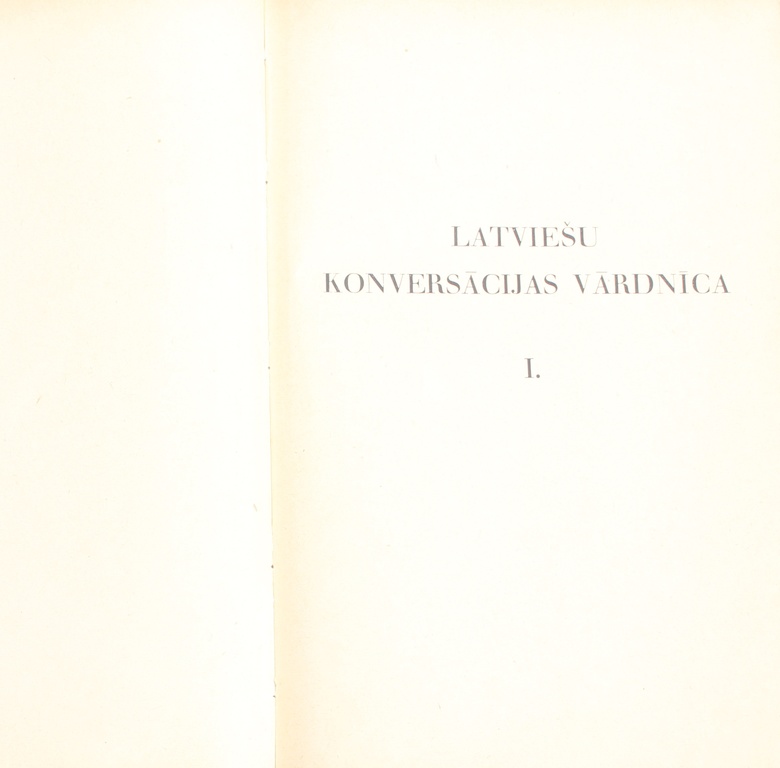 Latviešu konversācijas vārdnīca 20 sējumi