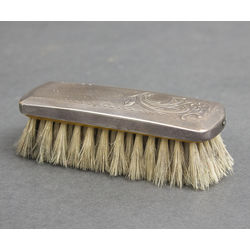 Brush with silver  finish