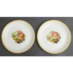 Porcelain serving plate set (2 pieces)