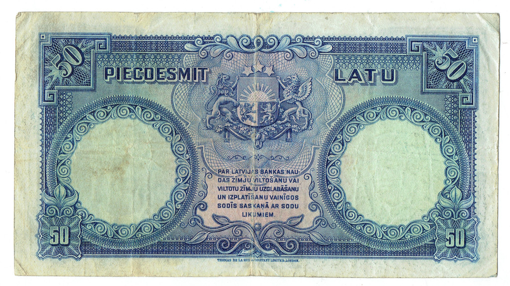 50 latu naudas zīme 1934