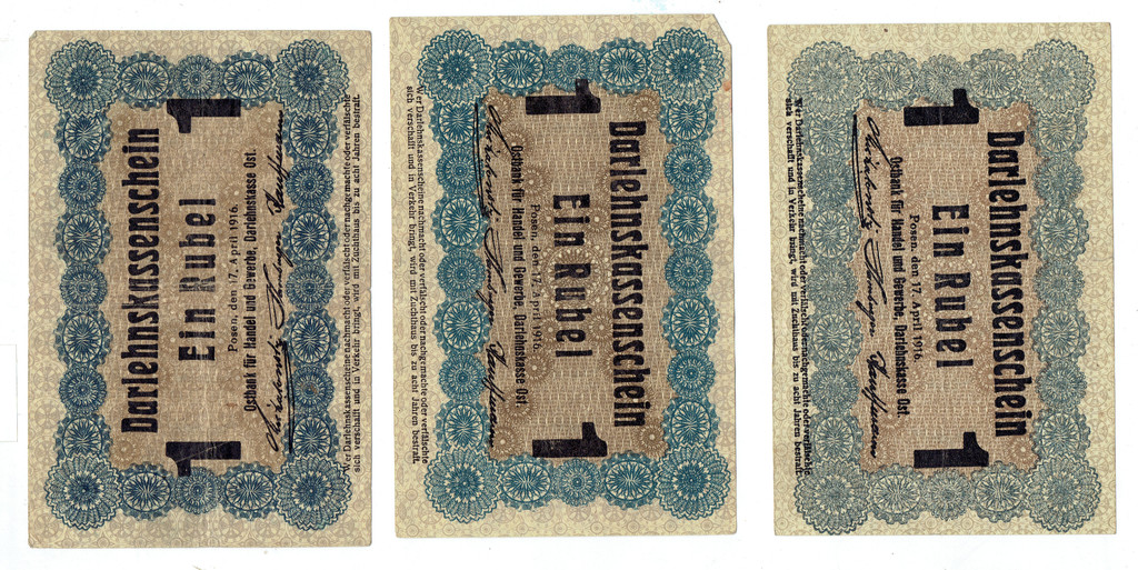 1 rublis (3 gb.) 