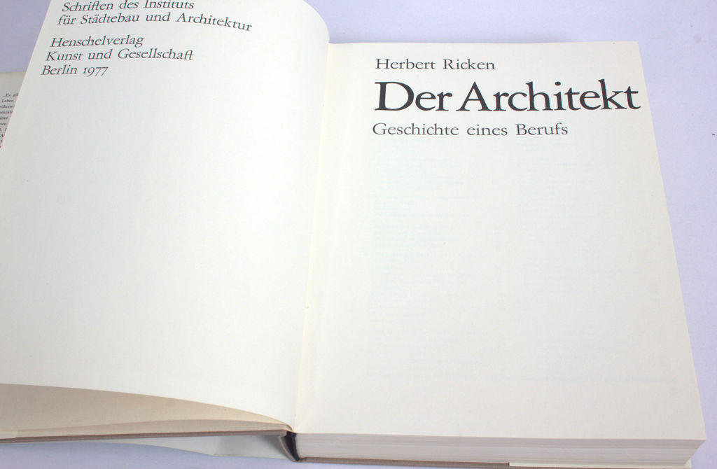 Herbert Ricken, Der Architekt(oriģinālajā kastē)