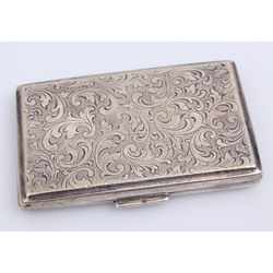 Cigarette case with a cultural and historical engraving
