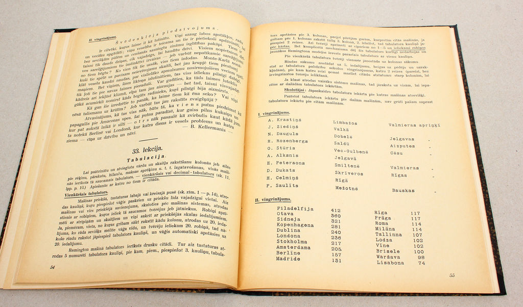 A.Liepiņš, Mašīnrakstīšana(sistemātiska mācību grāmata mašīnrakstīšanā pēc amerikāņu 10 pirkstu aklās metodes)