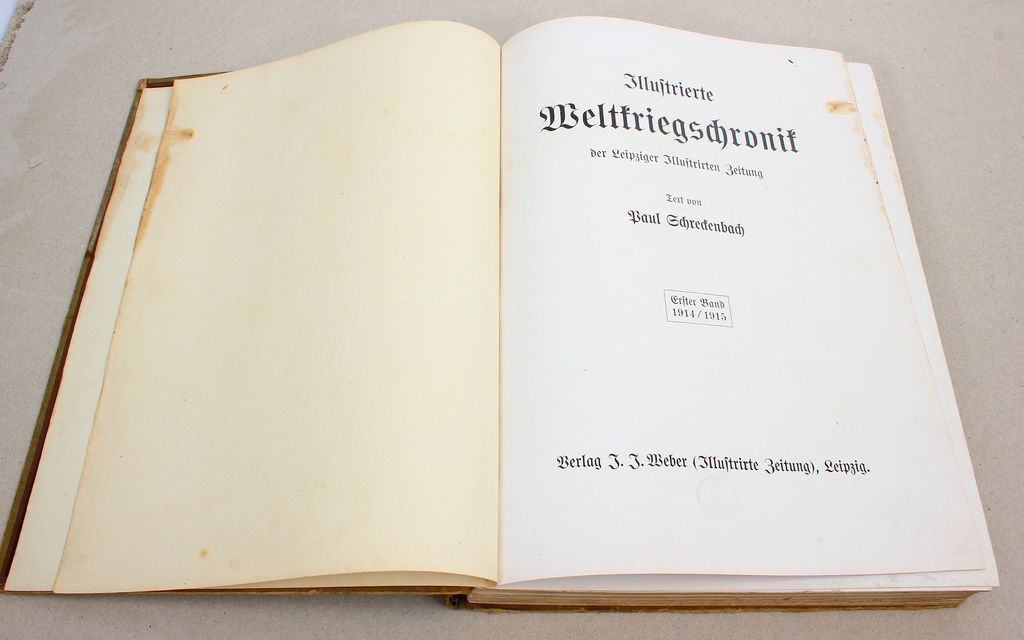 Pauls Sfrefenbach, Illustrierte Weltriegsfronit der Leipziger Illustrirten zeitung 1914-1915