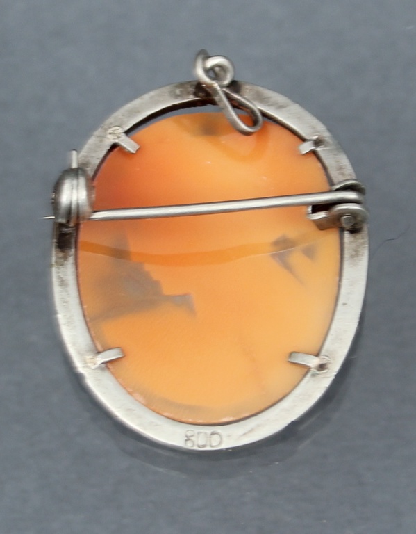 Silver brooch/pendant 