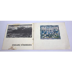 2 izstādes katalogi - Oskars Vīndedzis