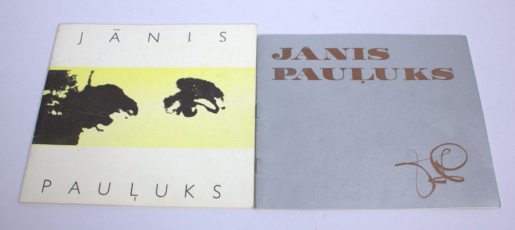 2 catalogs of the exhibition - Jānis Pauļuks