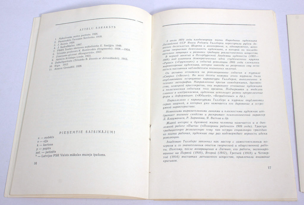 Izstādes katalogi - XC.J.R.Tilbergs, J.R.Tilbergs(2 gab.)
