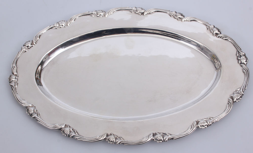 Art nouveau silver tray