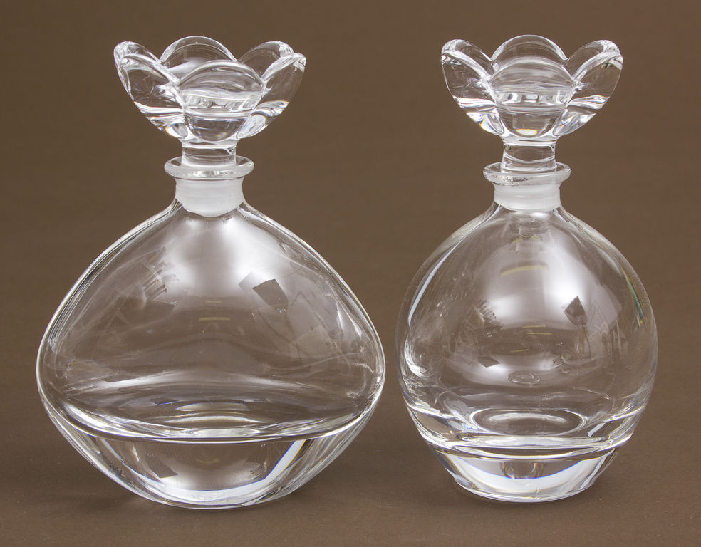 Glass perfume bottles 2 pcs