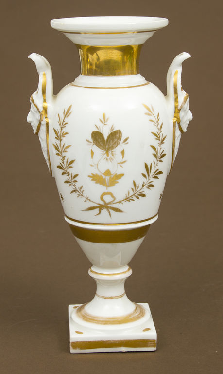 Biedermeier style porcelain vase 