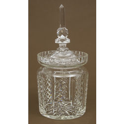 Crystal candy bowl with lid