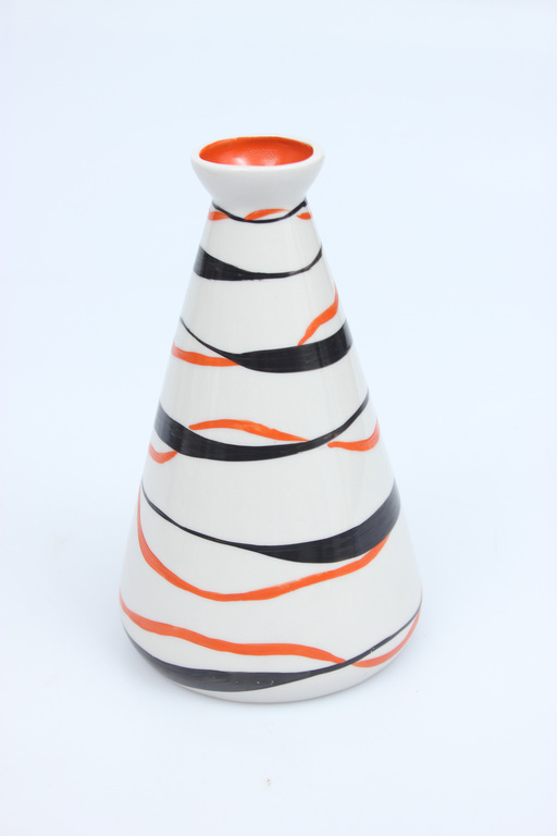 Porcelain vase in style art deco