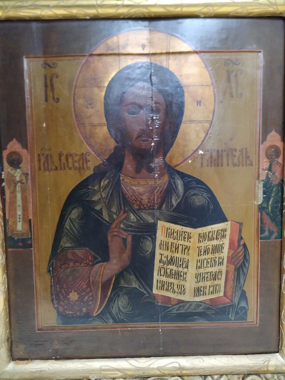 Icon in wooden frame 