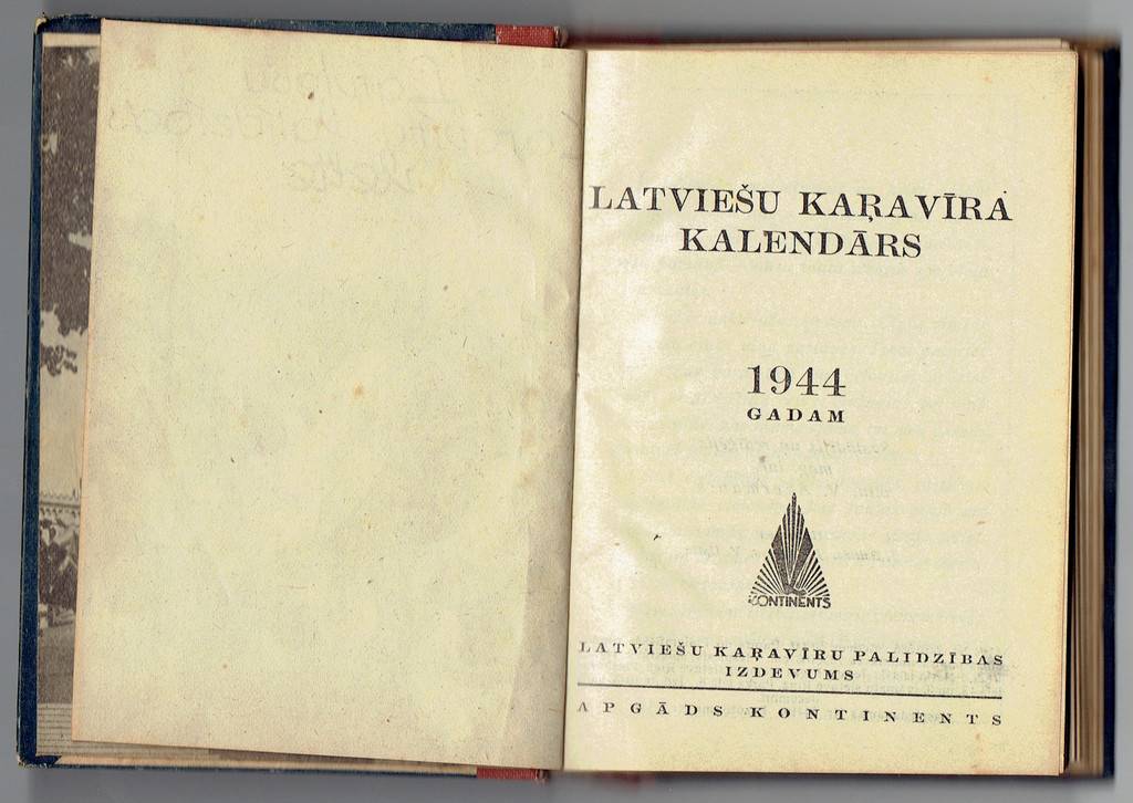 Calendar of Latvian soldiers 1944