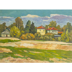 Landscape with  houses