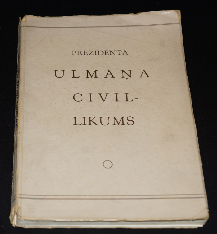 Prezidenta Ulmaņa civillikums(rakstu krājums)