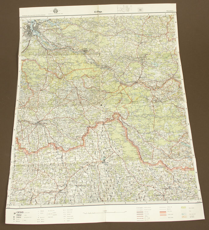Карта Риги